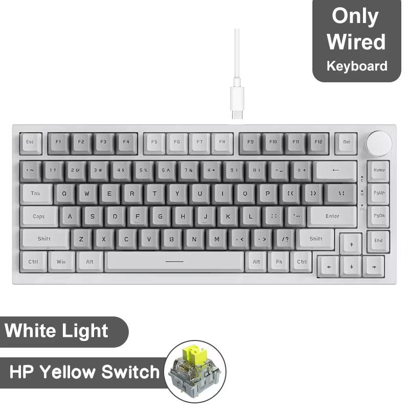 Ajazz AK820Pro Wireless Mechanical Gaming Keyboard  HotSwappable GasketMounted With Customizable Kn 14