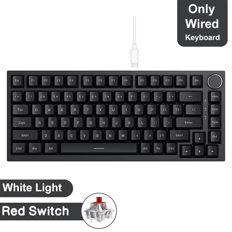 Ajazz AK820Pro Wireless Mechanical Gaming Keyboard  HotSwappable GasketMounted With Customizable Kn 6