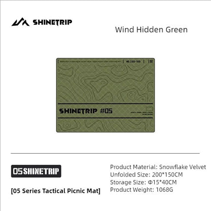 ShineTrip Ultrasonic Aluminum Film Waterproof Picnic Mat 11