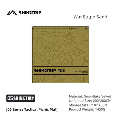 ShineTrip Ultrasonic Aluminum Film Waterproof Picnic Mat 14