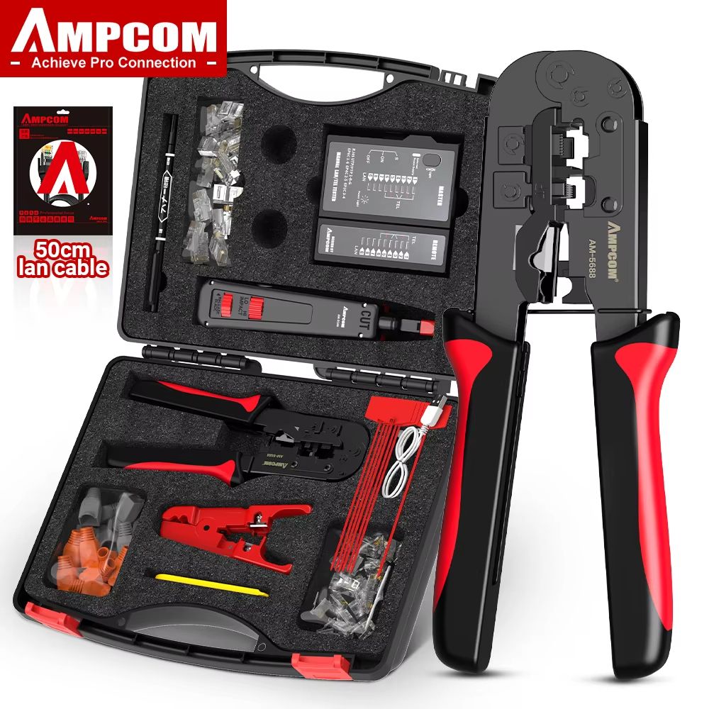 ProFix 12 In 1 Ethernet Cable Crimper And LAN Cable Tester Set 8