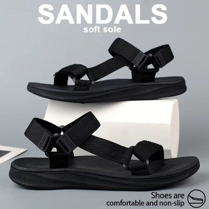 Mens Arch Support Gladiator Sandals with Anti-Skid Yoga Insole
