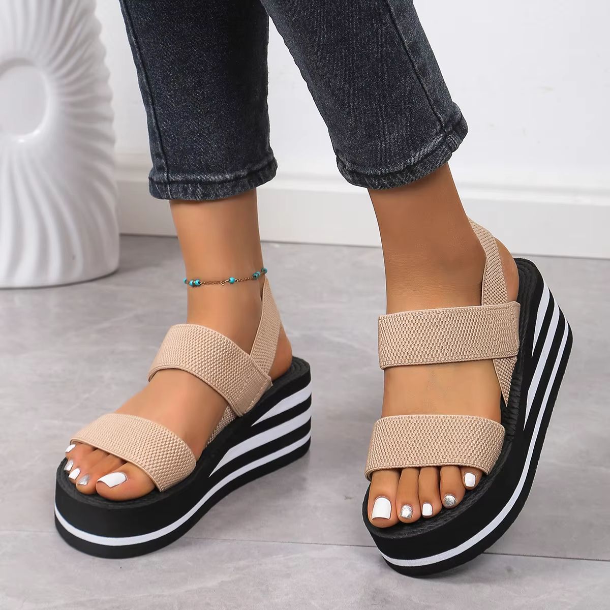 SummerLift Womens Platform Wedge Sandals Lightweight Slingback Comfort 1