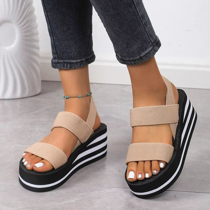 SummerLift Womens Platform Wedge Sandals Lightweight Slingback Comfort 1