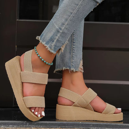 SummerLift Womens Platform Wedge Sandals Lightweight Slingback Comfort 3
