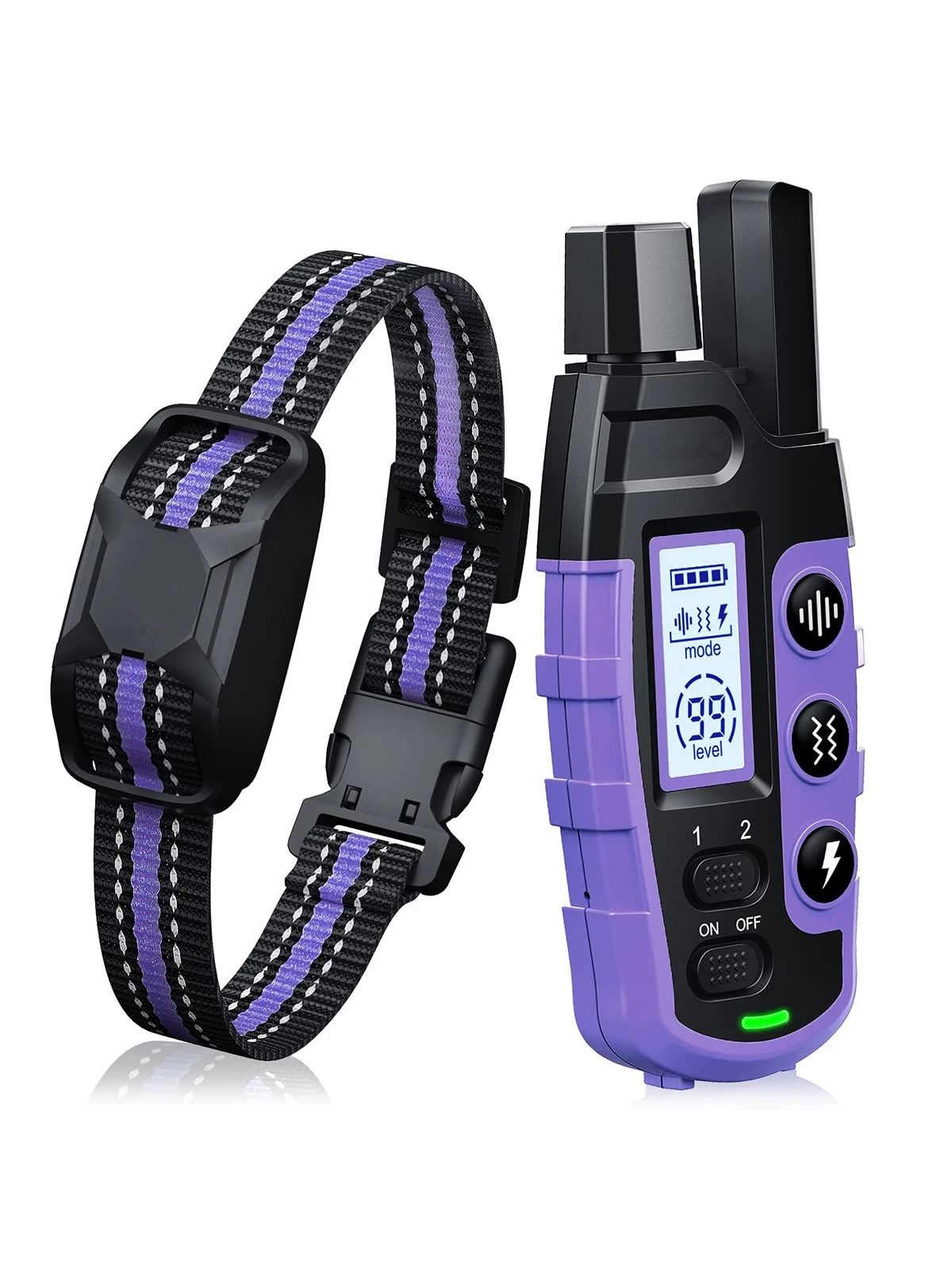 Remote Control Waterproof Dog Training Collar With Shock Vibration And Tone For Small Medium Large  7