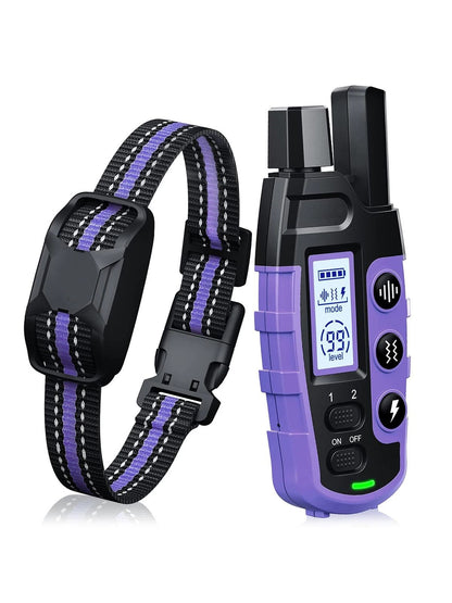 Remote Control Waterproof Dog Training Collar With Shock Vibration And Tone For Small Medium Large  7