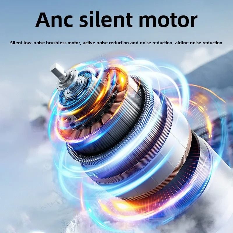 Rechargeable Handheld Cooling Fan With Ice Compress And LED Display For Travel And Outdoor Use 3