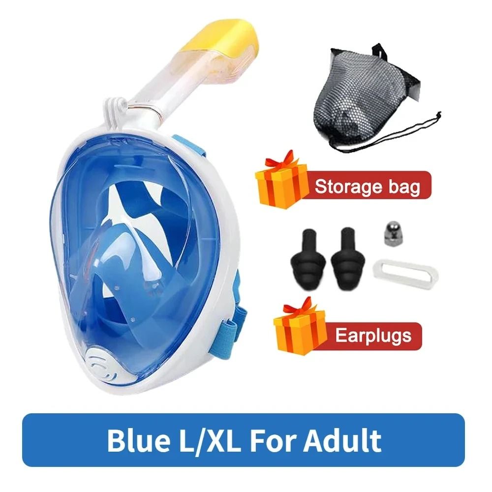 Full Face Snorkeling And Diving Mask With Anti Fog Design For Kids And Adults 9