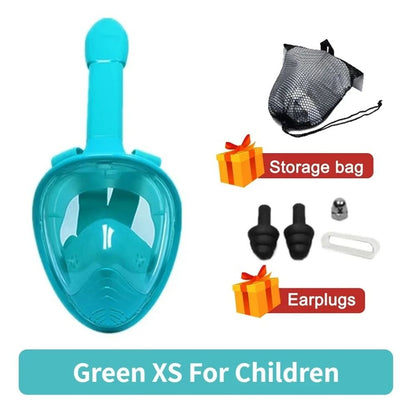 Full Face Snorkeling And Diving Mask With Anti Fog Design For Kids And Adults 10