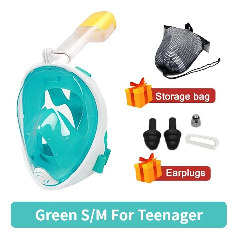 Full Face Snorkeling And Diving Mask With Anti Fog Design For Kids And Adults 11