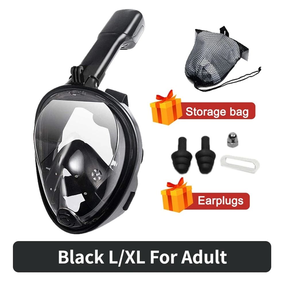 Full Face Snorkeling And Diving Mask With Anti Fog Design For Kids And Adults 13