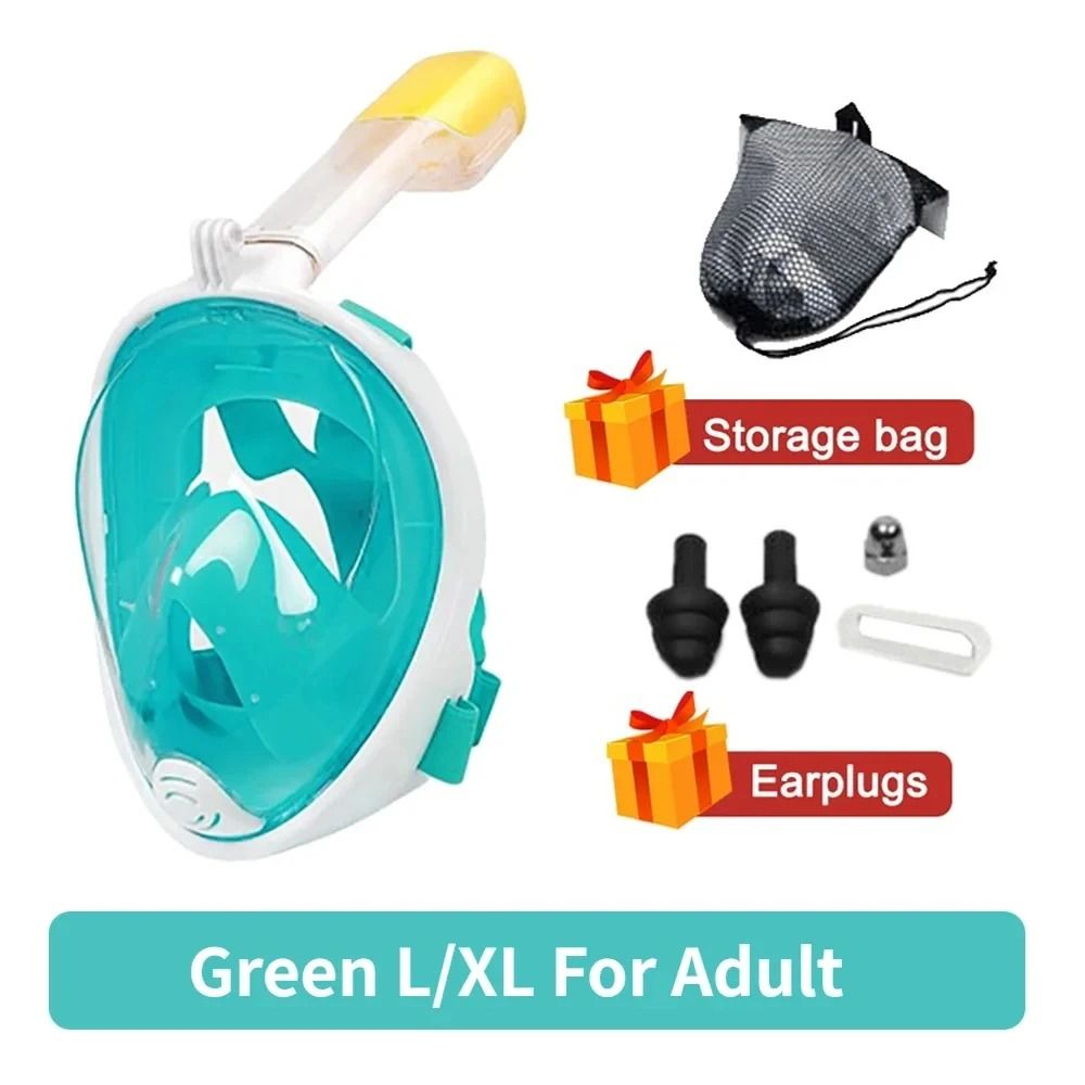 Full Face Snorkeling And Diving Mask With Anti Fog Design For Kids And Adults 14
