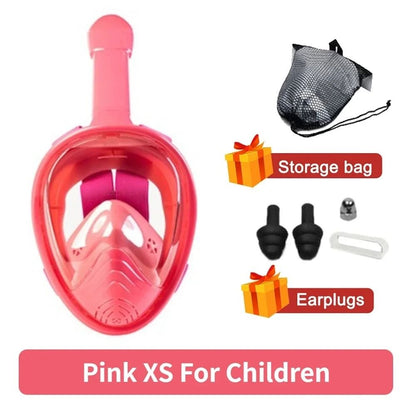 Full Face Snorkeling And Diving Mask With Anti Fog Design For Kids And Adults 15
