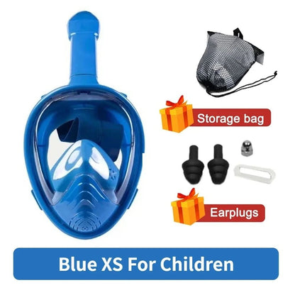 Full Face Snorkeling And Diving Mask With Anti Fog Design For Kids And Adults 7