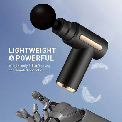 Portable Electric Massage Gun With LED Touch Screen And Replaceable Heads For Deep Muscle Relaxatio 4