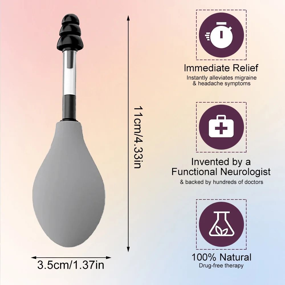 Ear Pressure Relief Suction Device With Portable Design And Multiple Earplug Sizes For Headache And 3