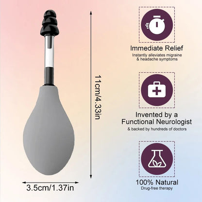 Ear Pressure Relief Suction Device With Portable Design And Multiple Earplug Sizes For Headache And 3
