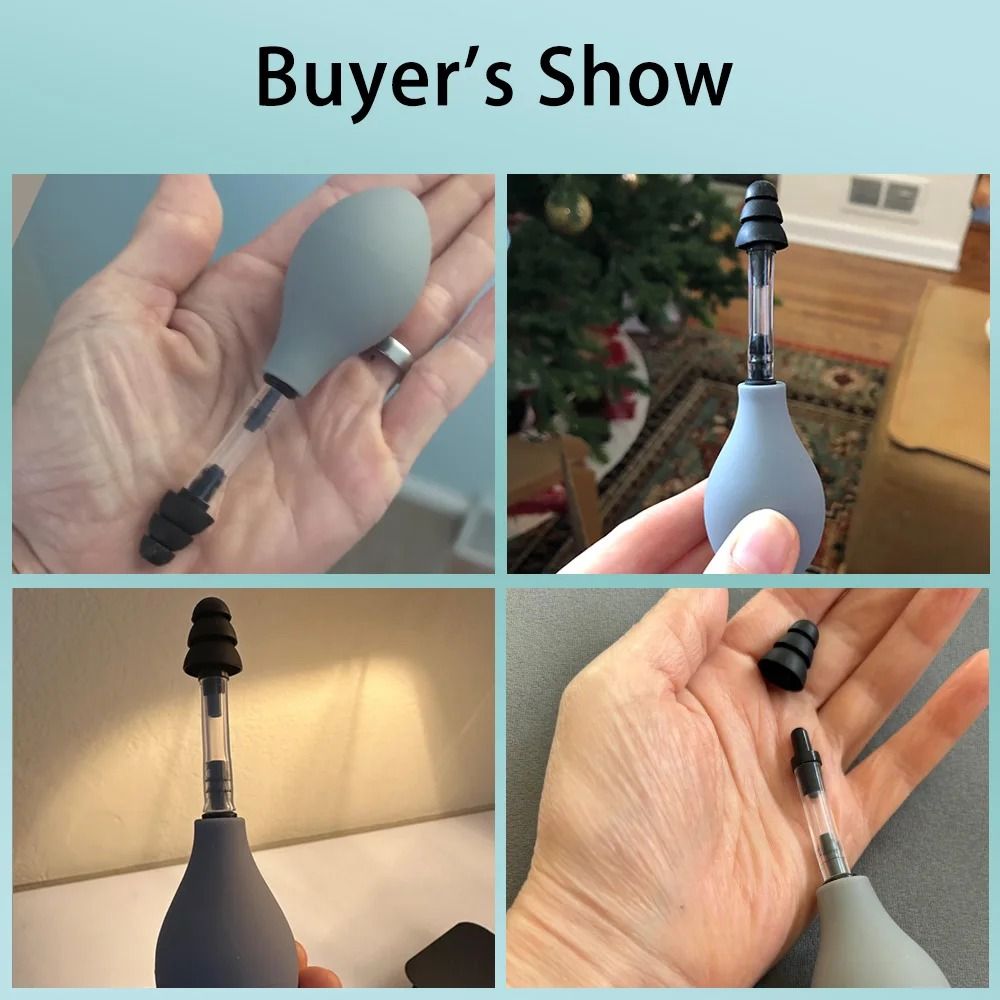Ear Pressure Relief Suction Device With Portable Design And Multiple Earplug Sizes For Headache And 5