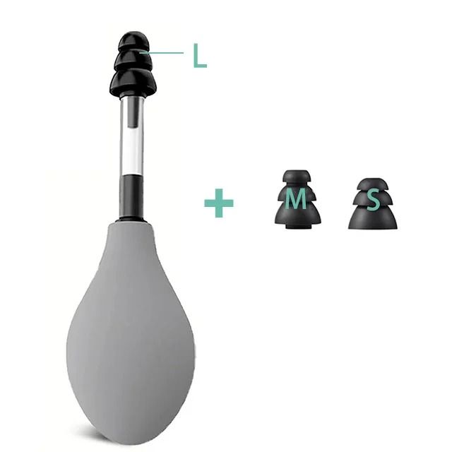 Ear Pressure Relief Suction Device With Portable Design And Multiple Earplug Sizes For Headache And 6