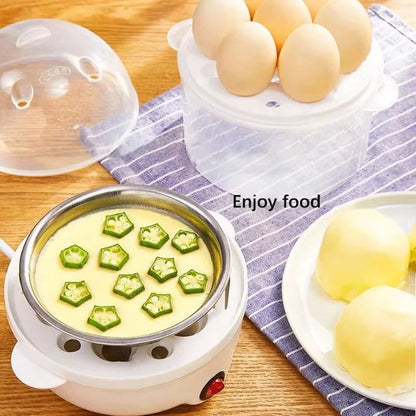 Multifunctional Electric Egg Boiler And Steamer With Double Layers For Breakfast Cooking And Kitche 4