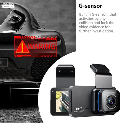 XUSHIDZ X02 2K WiFi Dash Cam With Dual Channel Recording Motion Detection And 24 Hour Parking Monit 3