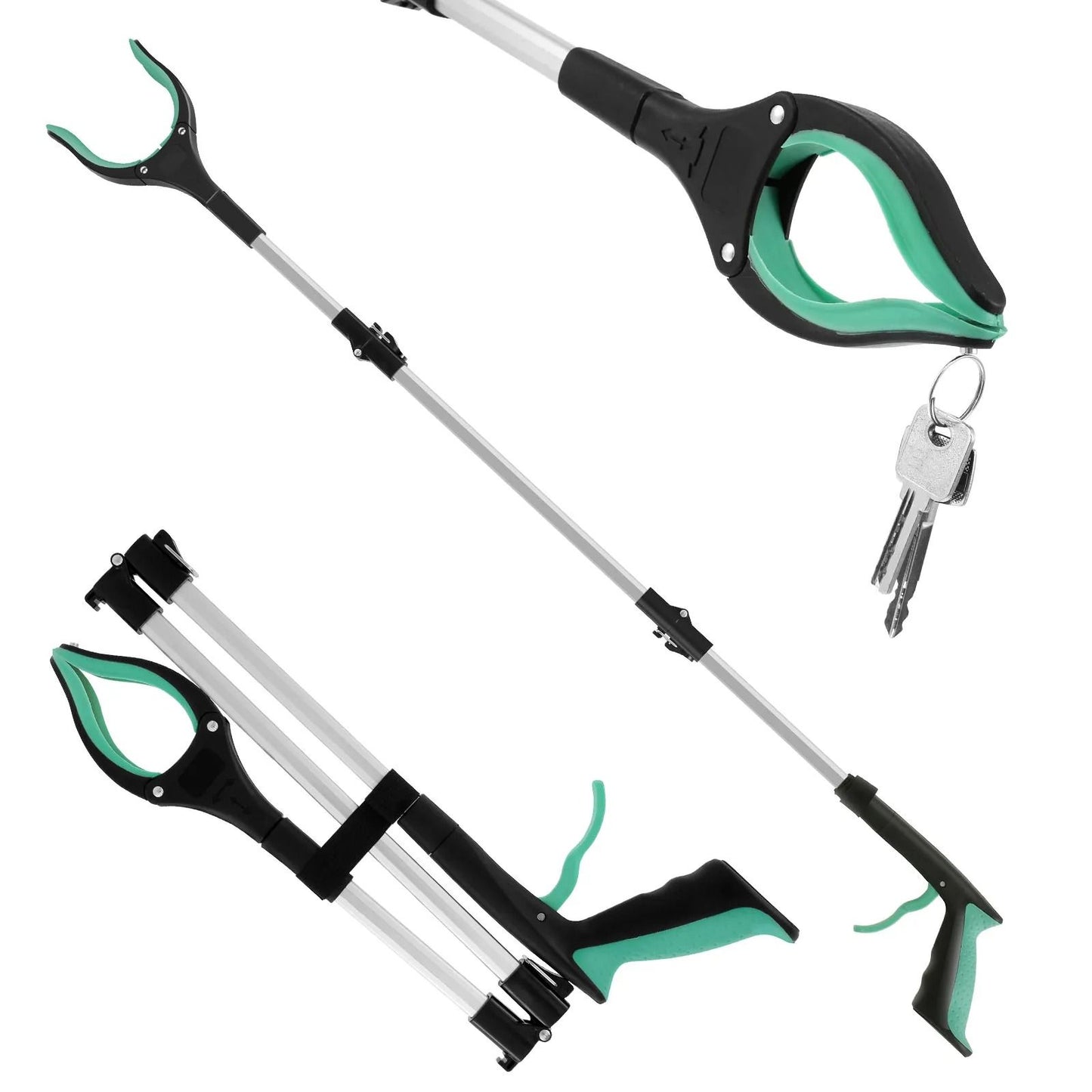 Foldable Portable Garbage Grabber Tool With Non Slip Jaw And Collapsible Litter Picker For Outdoor  1