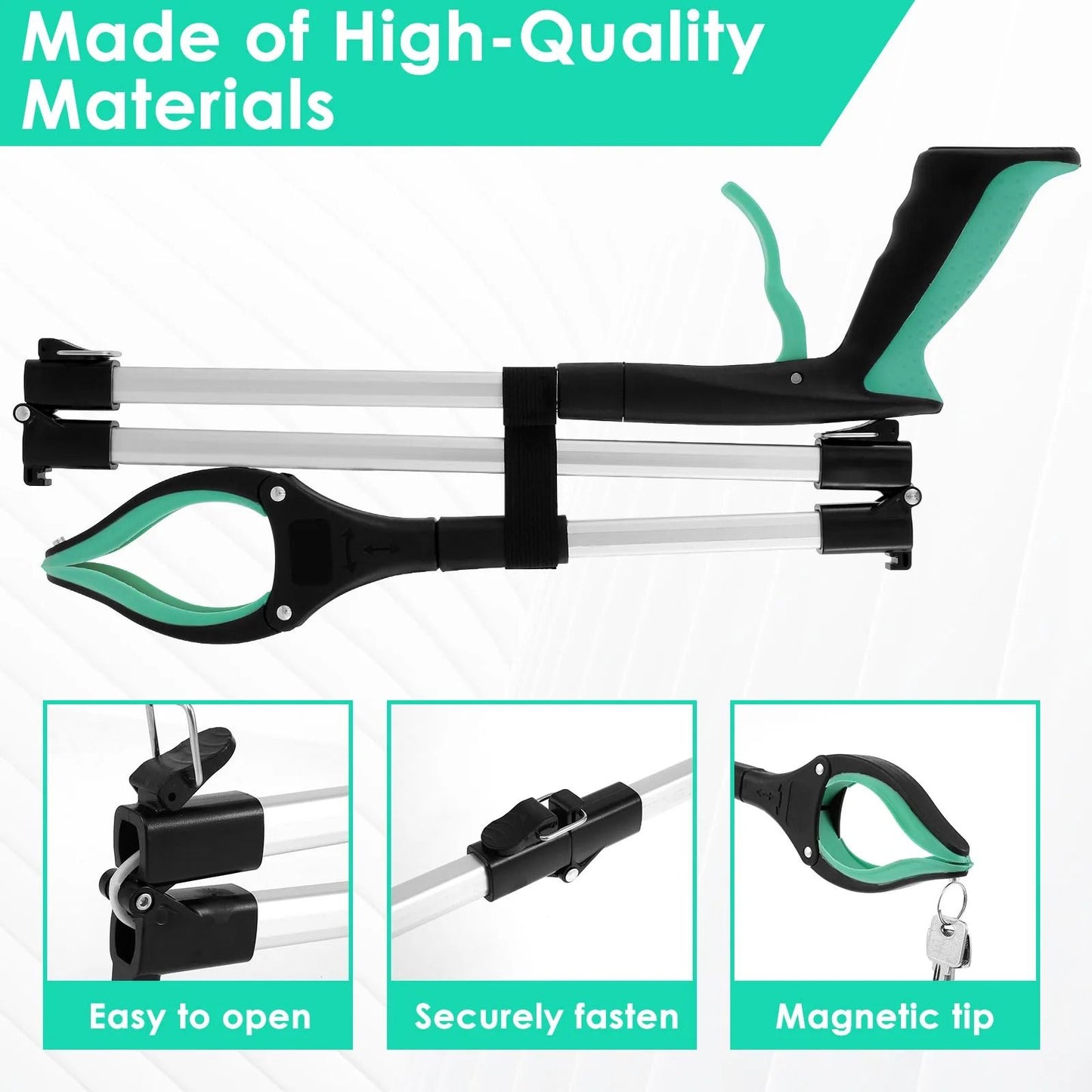 Foldable Portable Garbage Grabber Tool With Non Slip Jaw And Collapsible Litter Picker For Outdoor  4
