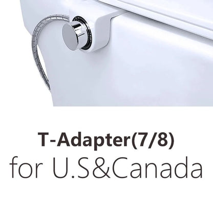 Toilet Bidet Seat Attachment With Dual Nozzles Non Electric Spray 9