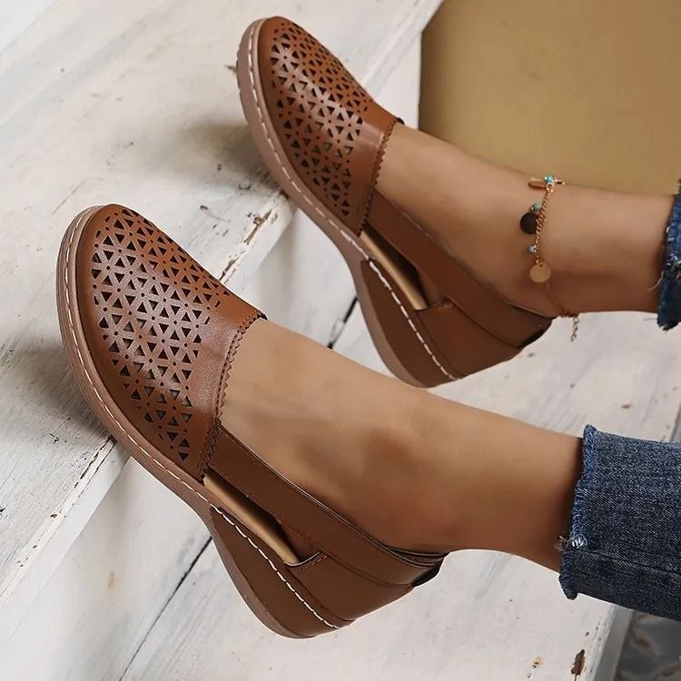 Retro Flat Mary Jane Sandals For Women 9