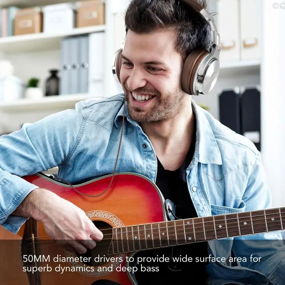 Professional Studio DJ Headphones Wired Over Ear HiFi Monitor Headset 1