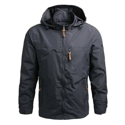 Mens Waterproof Hooded Windbreaker Jacket For Camping Hiking And Outdoor Sports 1
