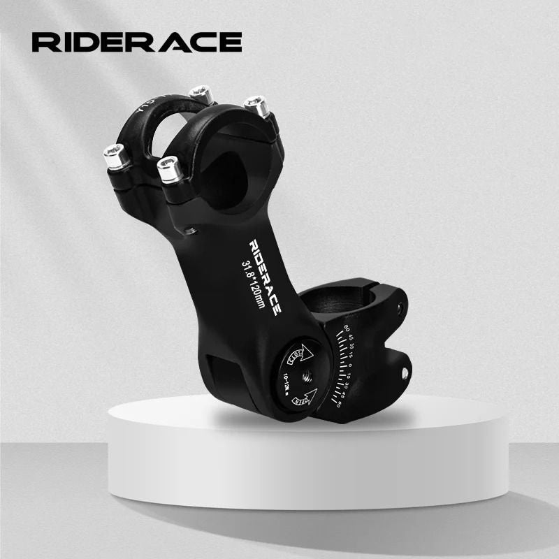 RIDERACE Adjustable Bicycle Stem for Road and Mountain Bikes in 85mm 100mm and 120mm Lengths