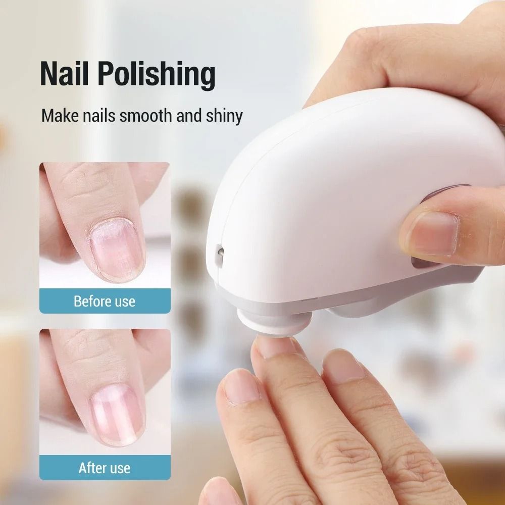 Electric Nail Clipper And Polisher With LED Light Rechargeable Nail Trimmer For Baby And Adult Groo 3