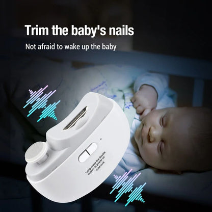 Electric Nail Clipper And Polisher With LED Light Rechargeable Nail Trimmer For Baby And Adult Groo 4