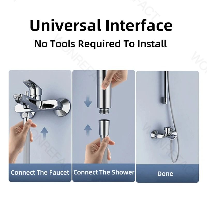 Silicone Shower Head Hose Bendable Anti Winding Explosion Proof Flexible Water Hose For Bathroom Us 4