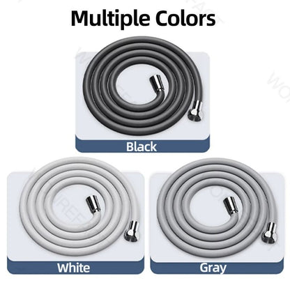 Silicone Shower Head Hose Bendable Anti Winding Explosion Proof Flexible Water Hose For Bathroom Us 5