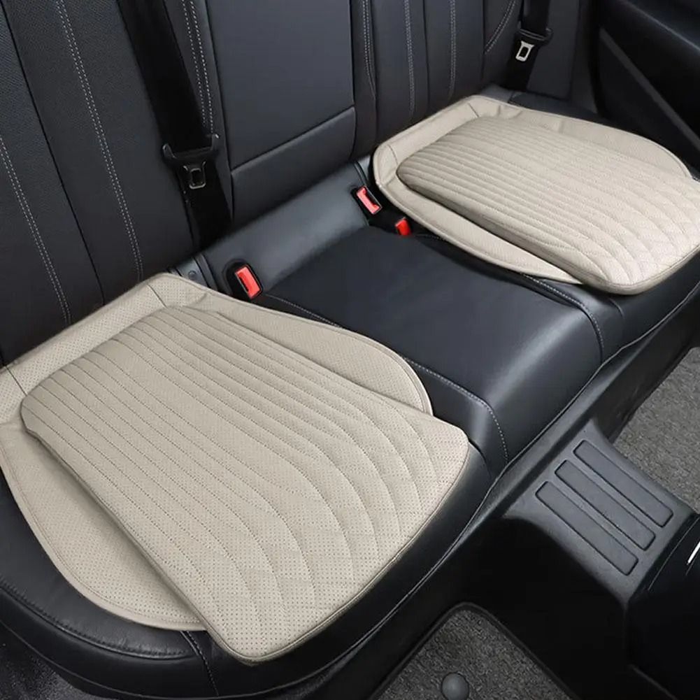 Front Car Seat Cover PU Leather Cushion Protector Universal Auto Pad For Driver And Passenger Seats 2