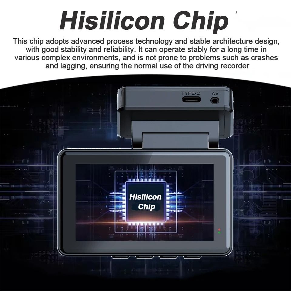 EACE 4K Dash Cam Mini Car DVR With GPS And WiFi Dual Lens Night Vision Front And Rear Camera System 3