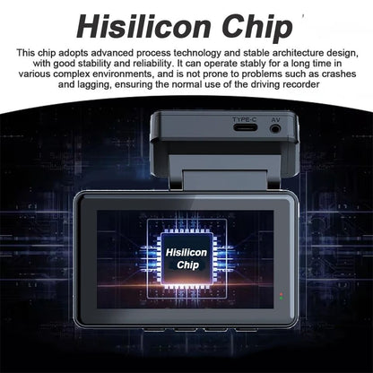 EACE 4K Dash Cam Mini Car DVR With GPS And WiFi Dual Lens Night Vision Front And Rear Camera System 3
