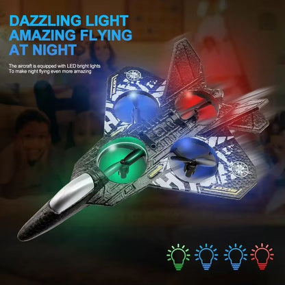 24G L0712 RC Foam Fighter Plane  GravitySensing Glider With LED Light For Kids  Beginners 6