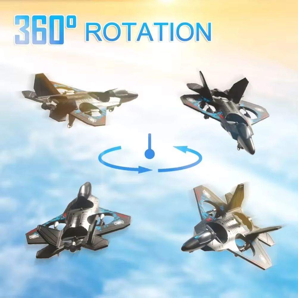 24G L0712 RC Foam Fighter Plane  GravitySensing Glider With LED Light For Kids  Beginners 7