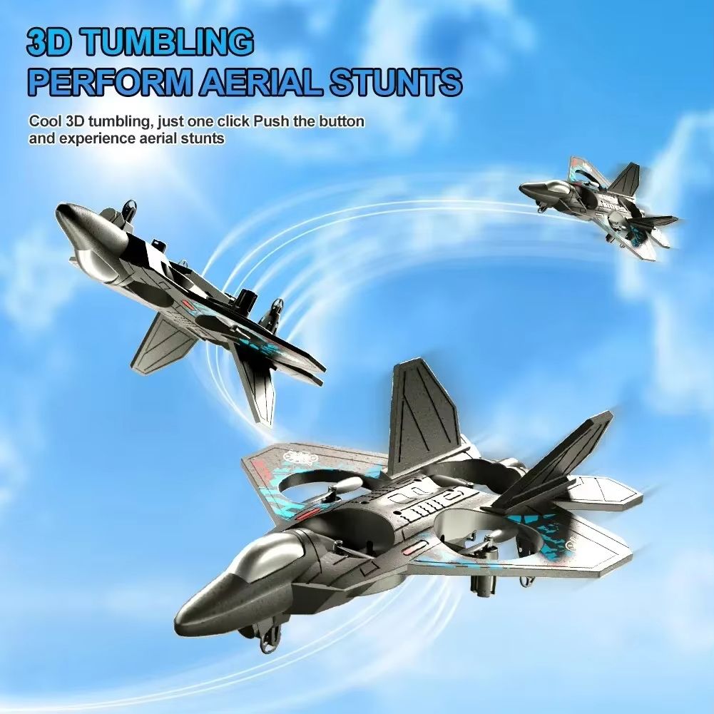 24G L0712 RC Foam Fighter Plane  GravitySensing Glider With LED Light For Kids  Beginners 8