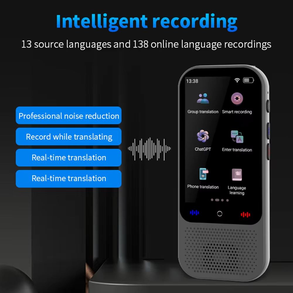 S80 Pro Smart Voice Translator  138 Languages Offline Translation  ChatGPT Integration 1