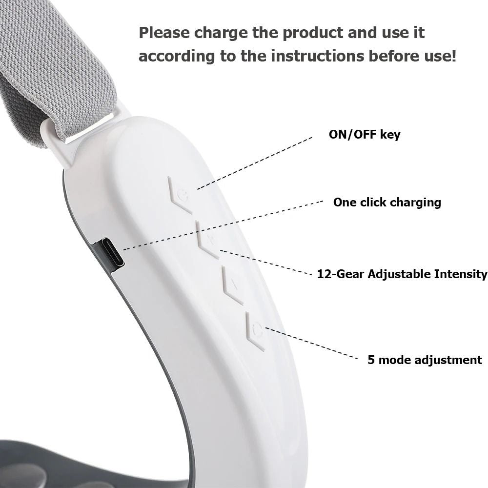 One Set Electric Face Massager 5 Modes 12 Intensity Adjustments Suitable Daily Facial Care 3