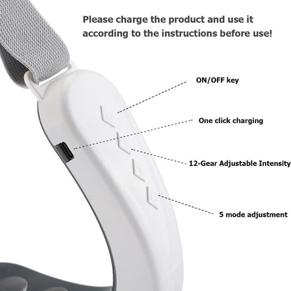 One Set Electric Face Massager 5 Modes 12 Intensity Adjustments Suitable Daily Facial Care 3