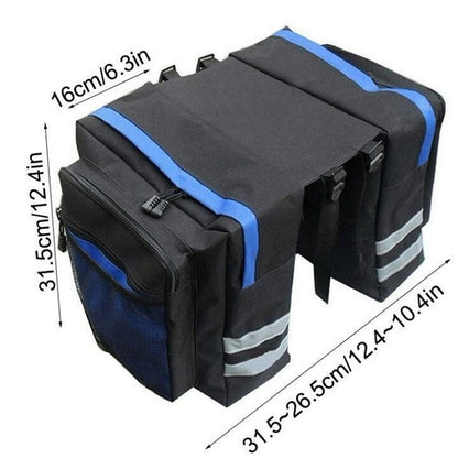 MTB Bicycle Carrier Bag Rear Rack Bike Trunk Bag Luggage Pannier Back Seat Double Side Cycling Bicy 5