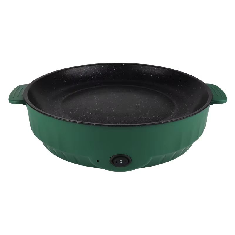 Electric MultiCooker Frying Pan  NonStick 220V Grill  Skillet For Omelettes Steak And More 8