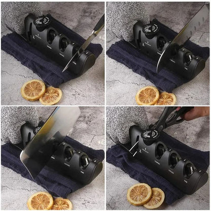New Upgrade Angle Adjustable Knife Sharpener Professional 4 In 1 Kitchen Knives Grinder Scissors Sh 5