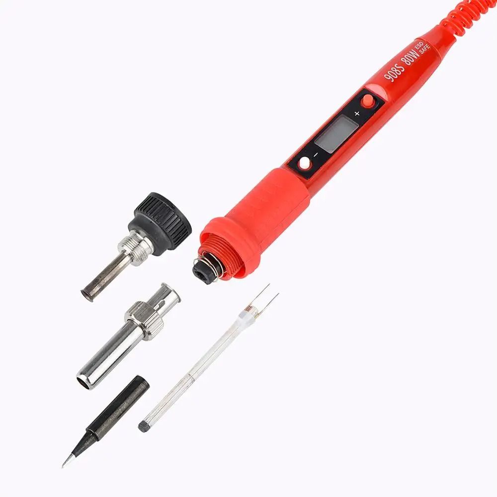 JCD Soldering Iron Kit Adjustable Temperature 220V 80W LCD Digital Display Welding Repair Tools Wit 2